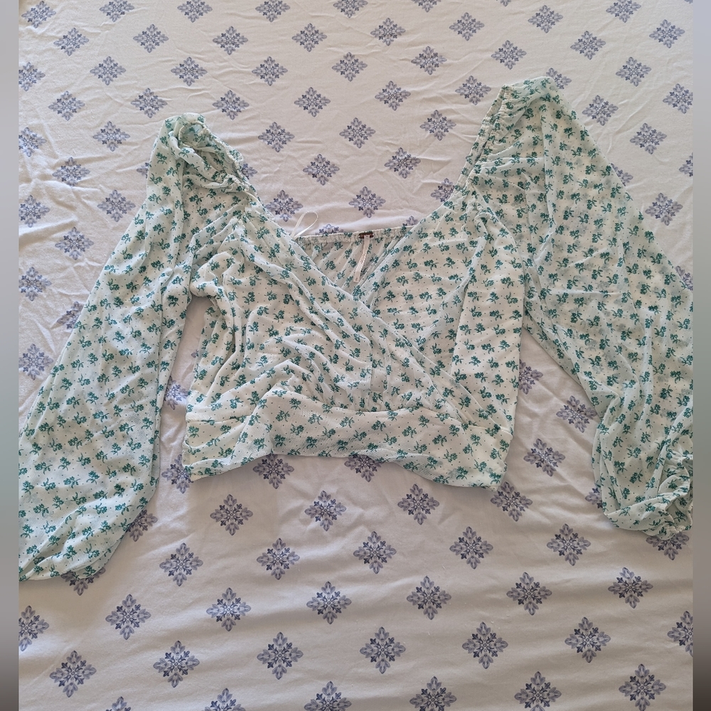 Free People Floral Blouse